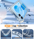 for Samsung - Galaxy Z - Flip - 7 Clear Case: Military Grade Drop Protection