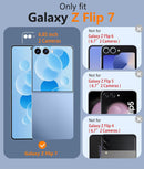 for Samsung - Galaxy Z - Flip - 7 Clear Case: Military Grade Drop Protection