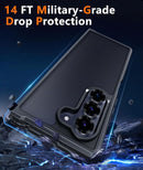 for Samsung Galaxy Z - Fold - 6 Case: Frosted Matte Thin Lightweight Military Grade Cellphone Protective Cover Durable