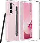 For Samsung Galaxy Z Fold 6 Case with S Pen Holder,For Samsung Fold 6 Clear Case with Pen Stylus & Built
