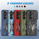 For Samsung Galaxy Z Fold 6 Phone Case with Ring Kickstand & Slide Camera Cover