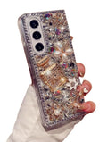 Galaxy Z Fold 7 Case Bling Diamond Glitter Girly Design