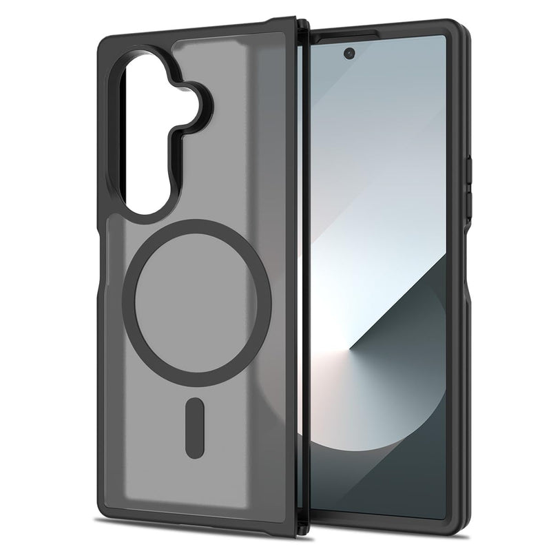 for Samsung Galaxy Z Fold7 (2025) Case Compatible with MagSafe Slim Thin Hard PC Translucent Frosted Rugged Drop - Proof Shockproof Protective Case for Samsung Galaxy Z Fold7 (2025) (Dark Green)