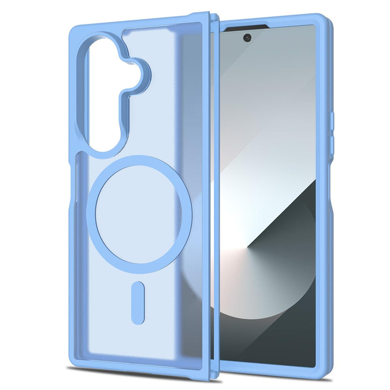 for Samsung Galaxy Z Fold7 (2025) Case Compatible with MagSafe Slim Thin Hard PC Translucent Frosted Rugged Drop - Proof Shockproof Protective Case for Samsung Galaxy Z Fold7 (2025) (Dark Green)