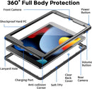 for Waterproof Ipad 9Th Generation Case, [Built - In Screen Protector] [IP68 Waterproof] Full Body Rugged S