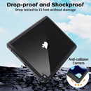 for Waterproof Ipad 9Th Generation Case, [Built - In Screen Protector] [IP68 Waterproof] Full Body Rugged S
