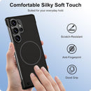 Frameless Case for Samsung Galaxy S26 Ultra Case 5G, Magnetic [Borderless Original Touch], with Mag - Safe, Ultra Lightweight Thin Slim Phone Case, Anti - Fingerprint PC Hard Shell (Black)