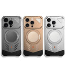Frameless Magnetic Kickstand Metal Case for iPhone 16 Pro Max