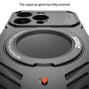 Frameless Magnetic Kickstand Metal Case for iPhone 16 Pro Max