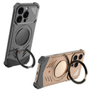 Frameless Magnetic Kickstand Metal Case for iPhone 16 Pro Max