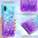 Galaxy A10E glitter case – quicksand teal purple shockproof design