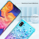 Galaxy A10E glitter case – quicksand teal purple shockproof design