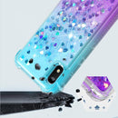 Galaxy A10E glitter case – quicksand teal purple shockproof design