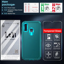 Galaxy A10E heavy duty case – teal rugged with screen protector