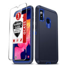 Galaxy A10E heavy duty case – teal rugged with screen protector