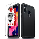 Galaxy A10E heavy duty case – teal rugged with screen protector