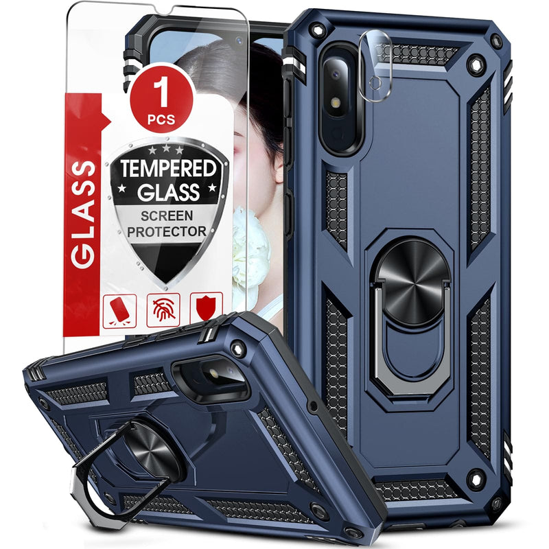 Galaxy A10E heavy duty ring case – rugged with camera protection