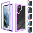 Galaxy S22 Ultra Clear Hybrid Bumper Case