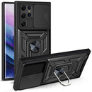 Galaxy S22 Ultra Military Kickstand Case with Camera Cover