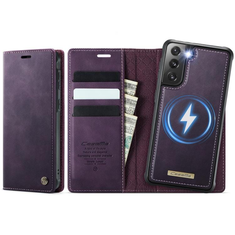 Galaxy S24+ / S25+ Blocking Detachable Wallet Leather Phone Case
