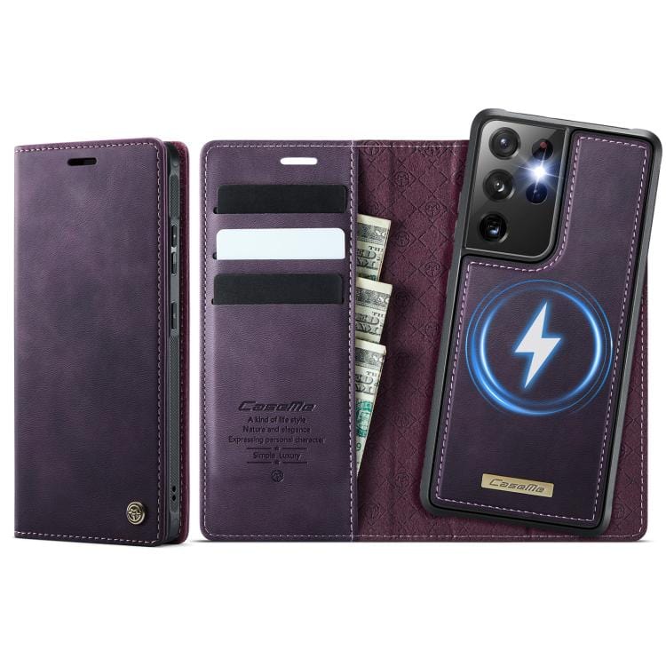Galaxy S24+ / S25+ Blocking Detachable Wallet Leather Phone Case