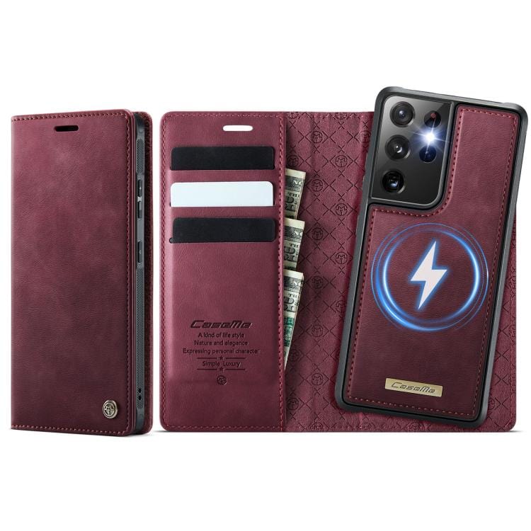 Galaxy S24+ / S25+ Blocking Detachable Wallet Leather Phone Case