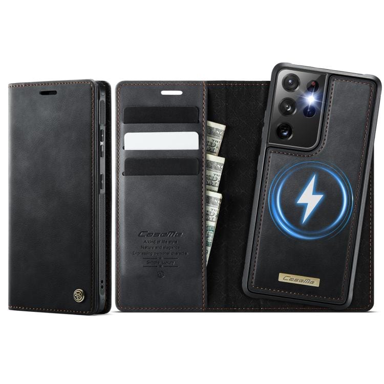 Galaxy S24+ / S25+ Blocking Detachable Wallet Leather Phone Case