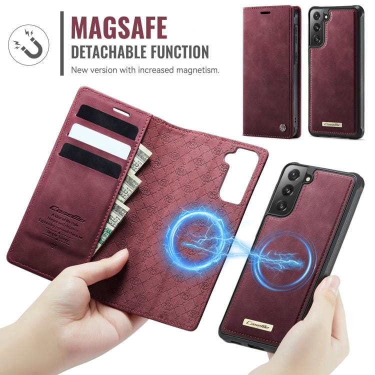 Galaxy S24+ / S25+ Blocking Detachable Wallet Leather Phone Case
