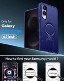 Galaxy S25 Edge Magnetic Ring Kickstand Case