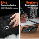 Galaxy S25 Edge Wallet Ring Credit Case