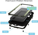 Galaxy S25 Metal Rugged Case – Built-In Screen Protector