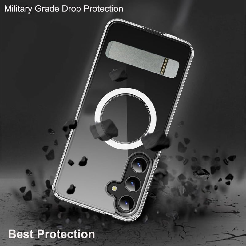 Galaxy S25 Plus Kickstand Military Grade Protection Anti - Yellowing Cover - Gorilla Cases