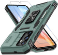 Galaxy S25 Plus Slide Camera Cover Ring Kickstand Military Grade Case