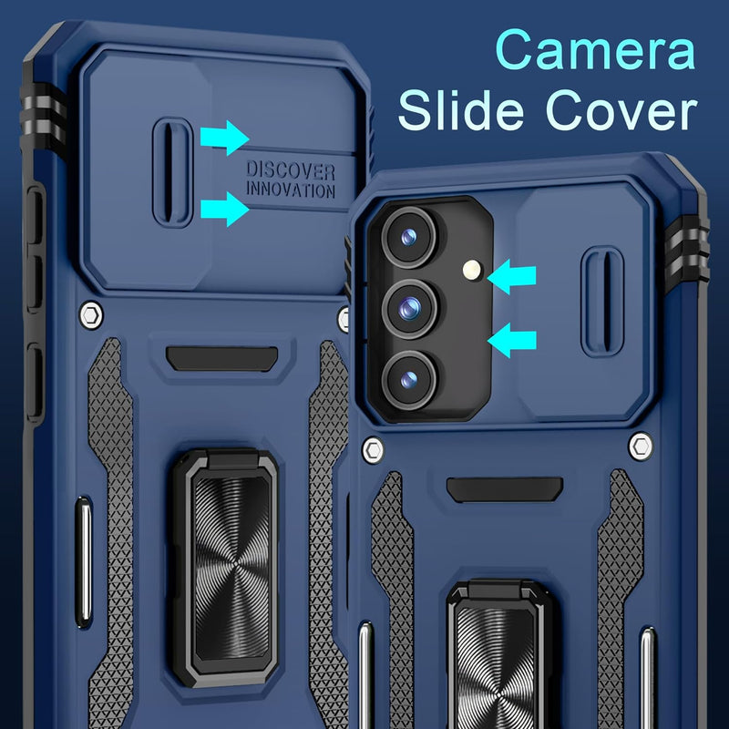 Galaxy S25 Plus Slide Camera Cover Ring Kickstand Military Grade Case - Gorilla Cases