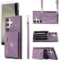 Galaxy S25 Ultra Credit Card Holder Leather Wallet Case Cover
