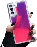 Galaxy S25 Ultra Glow in The Dark Quicksand Liquid Fluorescent Case