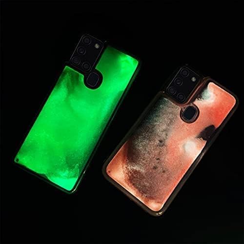 Galaxy S25 Ultra Glow in The Dark Quicksand Liquid Fluorescent Case - Gorilla Cases