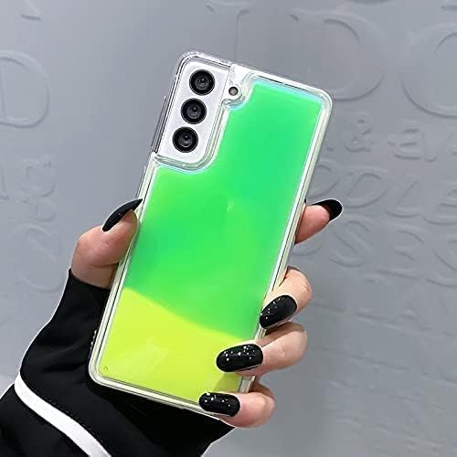 Galaxy S25 Ultra Glow in The Dark Quicksand Liquid Fluorescent Case - Gorilla Cases