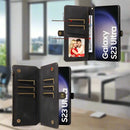 Galaxy S25 Ultra Leather Flip Wallet Phone Case