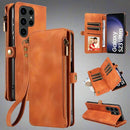 Galaxy S25 Ultra Leather Flip Wallet Phone Case