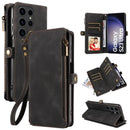 Galaxy S25 Ultra Leather Flip Wallet Phone Case