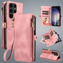 Galaxy S25 Ultra Leather Flip Wallet Phone Case
