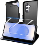 Galaxy S26 Premium Leather Flip Wallet Case