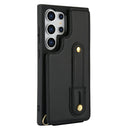 Galaxy S26 Ultra Case Kickstand Card Slots Leather Coated TPU Cover