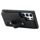 Galaxy S26 Ultra Case Kickstand Card Slots Leather Coated TPU Cover