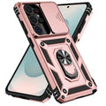 Galaxy S26 Ultra Case PC + TPU Phone Cover with Lens Protection Kickstand