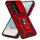 Galaxy S26 Ultra Case PC + TPU Phone Cover with Lens Protection Kickstand