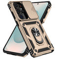 Galaxy S26 Ultra Case PC + TPU Phone Cover with Lens Protection Kickstand