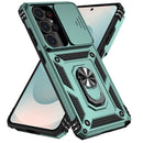 Galaxy S26 Ultra Case PC + TPU Phone Cover with Lens Protection Kickstand