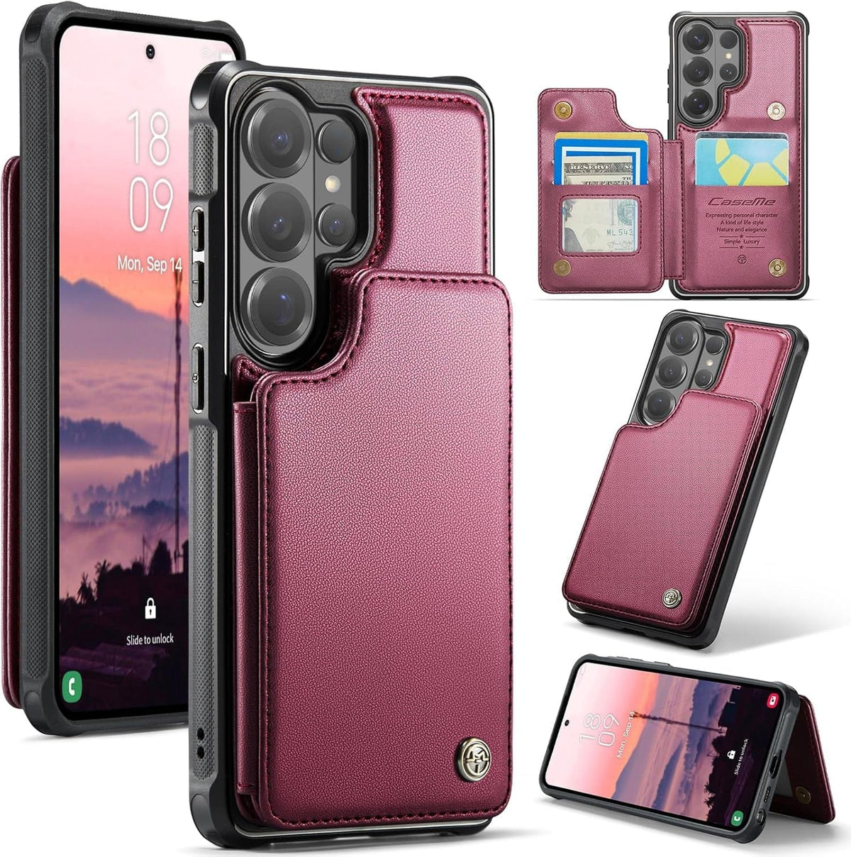 Galaxy S26 Ultra Leather Wallet Case